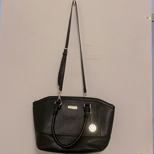 Women purse 2 styles of handles long and short/black Anne Klein leather purse